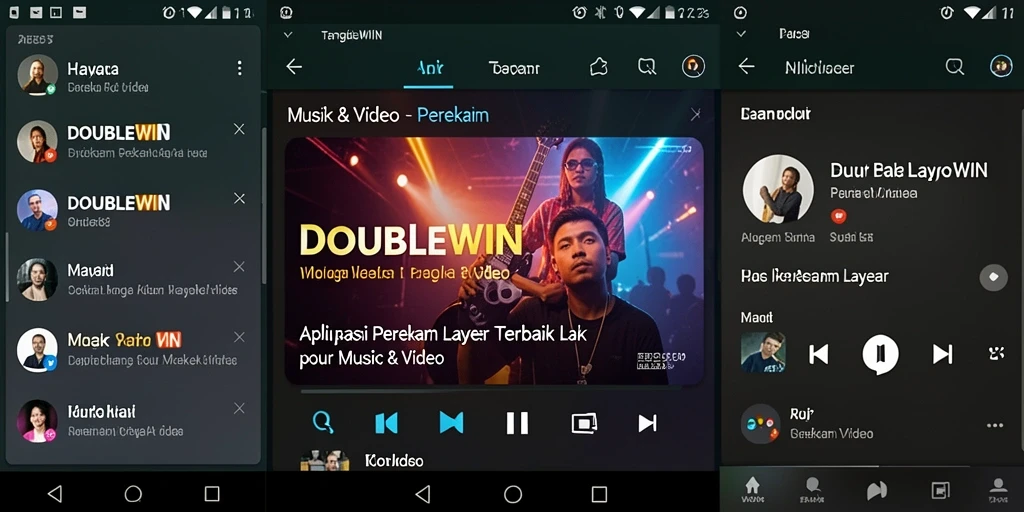 Tampilan antarmuka aplikasi Perekam Layar yang intuitif dan mudah digunakan.