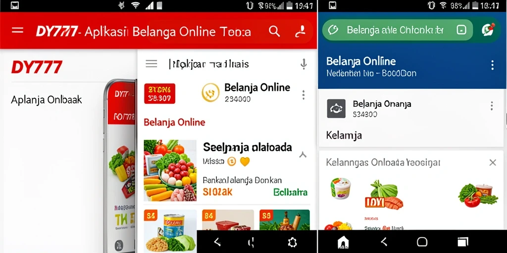 Antarmuka aplikasi DY777 yang menarik dan mudah digunakan.