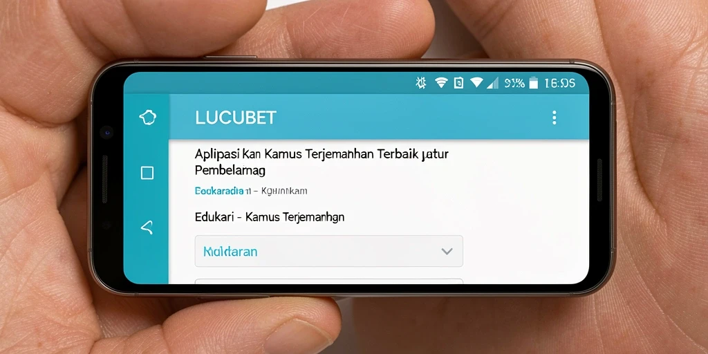 Tampilan antarmuka LUCUBET yang sederhana dan intuitif.