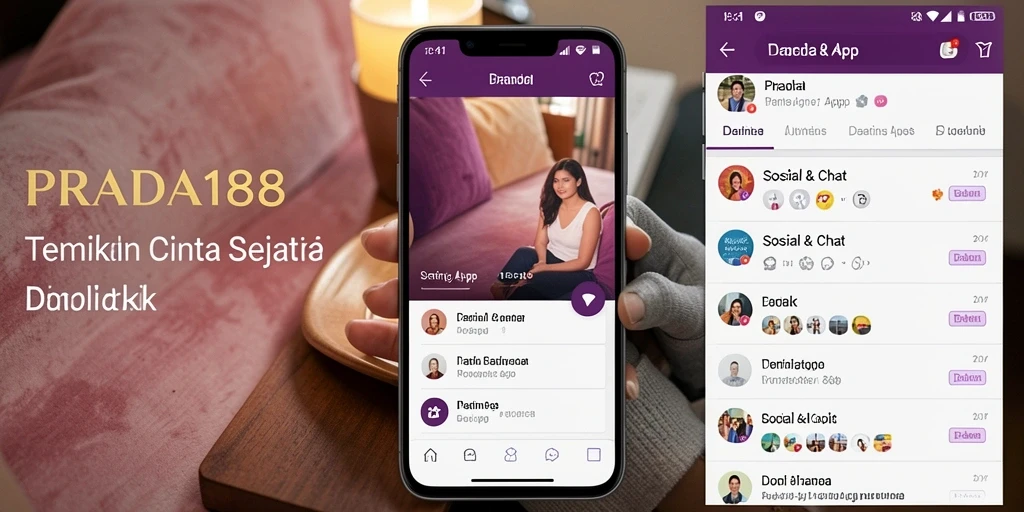 Tampilan antarmuka PRADA188 yang intuitif dan menarik untuk aplikasi Dating App.